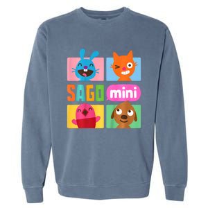 Sago Mini Jack Jinja Robin And Harvey Grid Garment-Dyed Sweatshirt