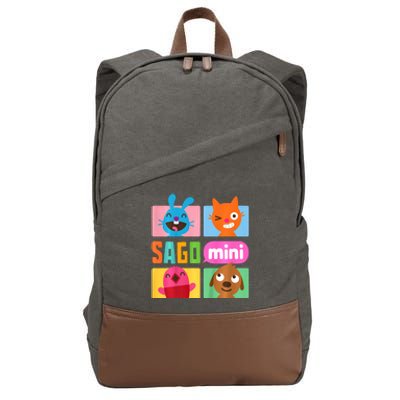 Sago Mini Jack Jinja Robin And Harvey Grid Cotton Canvas Backpack