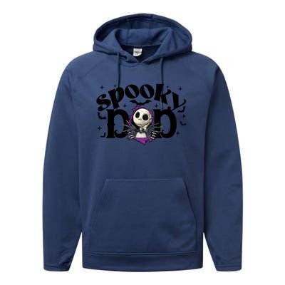 Spooky Mom Jack Skellington Nightmare Halloween Matching Family Spooky Performance Fleece Hoodie