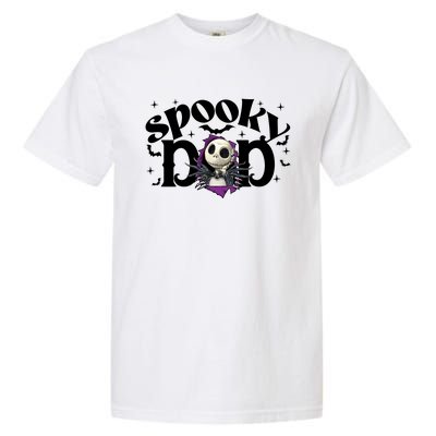 Spooky Mom Jack Skellington Nightmare Halloween Matching Family Spooky Garment-Dyed Heavyweight T-Shirt