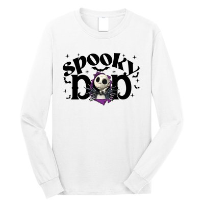 Spooky Mom Jack Skellington Nightmare Halloween Matching Family Spooky Long Sleeve Shirt