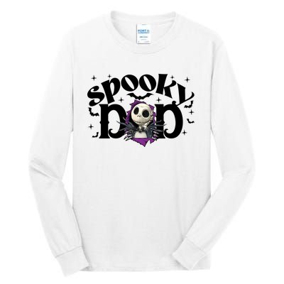 Spooky Mom Jack Skellington Nightmare Halloween Matching Family Spooky Tall Long Sleeve T-Shirt