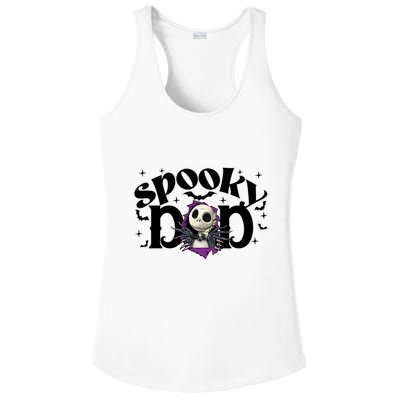 Spooky Mom Jack Skellington Nightmare Halloween Matching Family Spooky Ladies PosiCharge Competitor Racerback Tank
