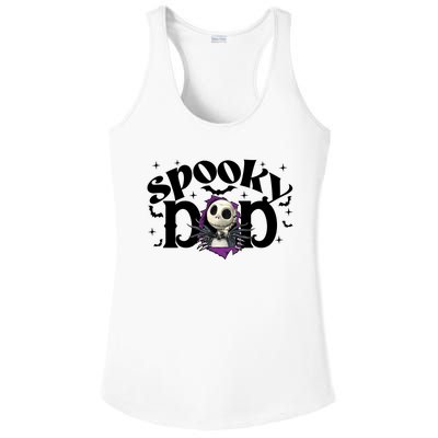 Spooky Mom Jack Skellington Nightmare Halloween Matching Family Spooky Ladies PosiCharge Competitor Racerback Tank