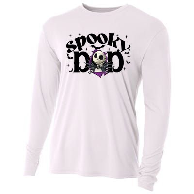 Spooky Mom Jack Skellington Nightmare Halloween Matching Family Spooky Cooling Performance Long Sleeve Crew