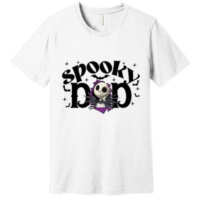 Spooky Mom Jack Skellington Nightmare Halloween Matching Family Spooky Premium T-Shirt