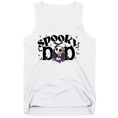 Spooky Mom Jack Skellington Nightmare Halloween Matching Family Spooky Tank Top