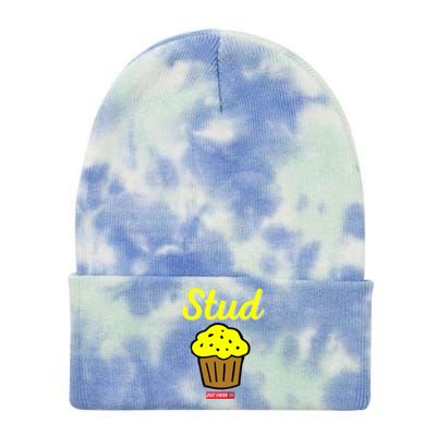 Stud Muffin Just Finish Funny Workout Exercise Motivation Gift Tie Dye 12in Knit Beanie