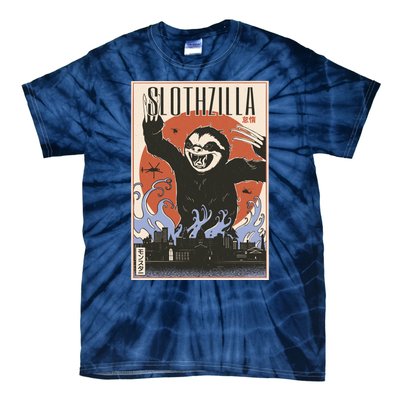 Sloth Monster Japanese Poster Tie-Dye T-Shirt