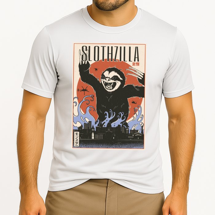 Sloth Monster Japanese Poster Performance Shirt