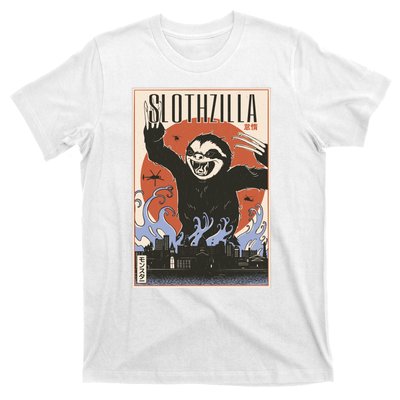 Sloth Monster Japanese Poster T-Shirt