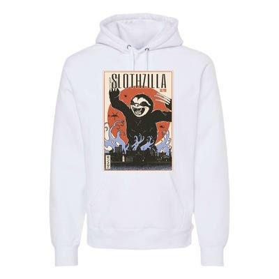 Sloth Monster Japanese Poster Premium Hoodie