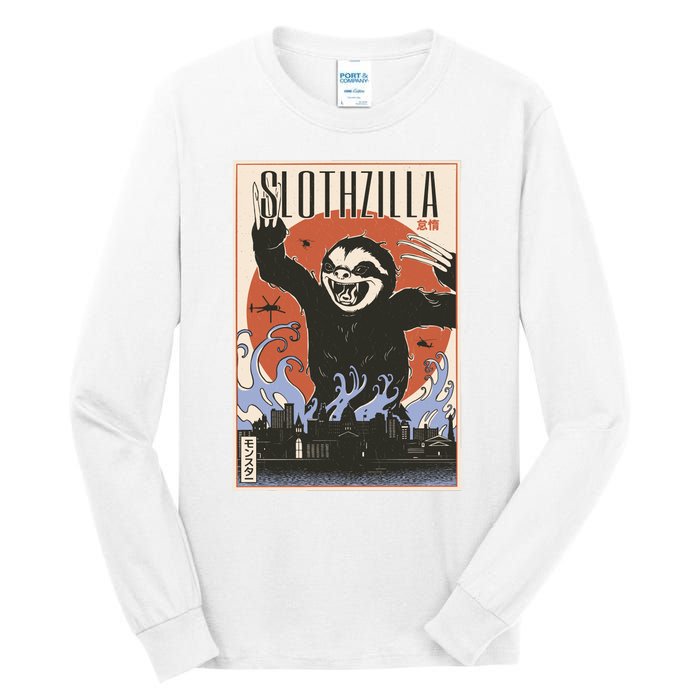 Sloth Monster Japanese Poster Tall Long Sleeve T-Shirt