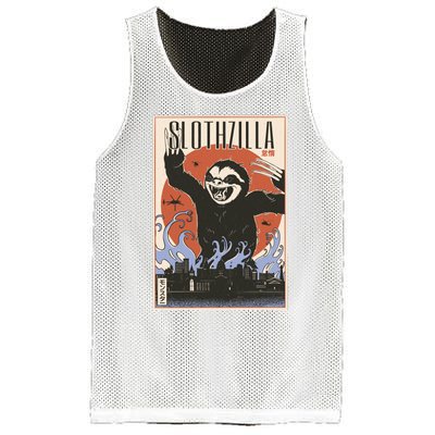 Sloth Monster Japanese Poster Mesh Reversible Basketball Jersey Tank