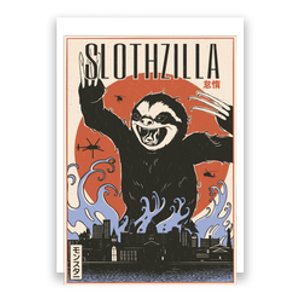 Sloth Monster Japanese Poster Poster