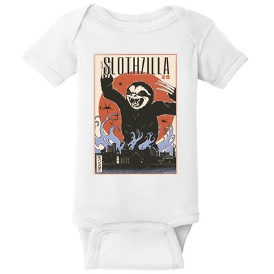 Sloth Monster Japanese Poster Baby Bodysuit