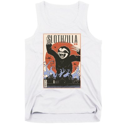 Sloth Monster Japanese Poster Tank Top