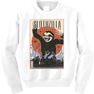 Sloth Monster Japanese Poster Kids Sweatshirt