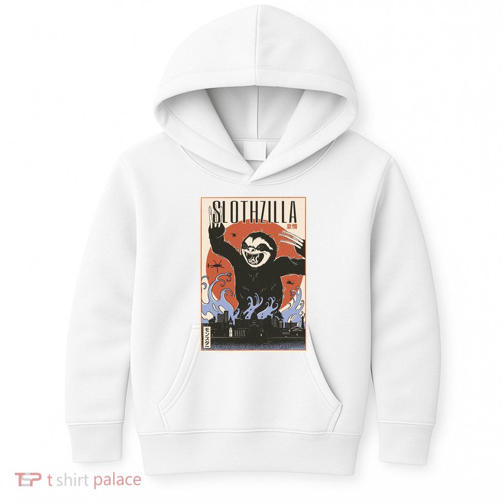 Sloth Monster Japanese Poster Kids Hoodie