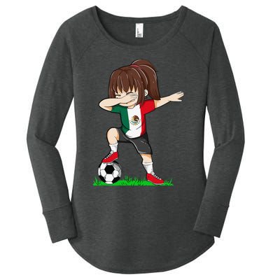 Soccer Mexico Jersey Mexican Flag Football Women's Perfect Tri Tunic Long Sleeve Shirt