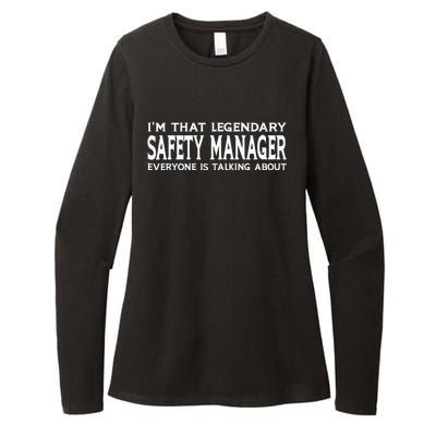 Safety Manager Job Title Employee Funny Safety Manager Womens CVC Long Sleeve Shirt