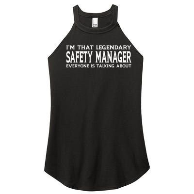 Safety Manager Job Title Employee Funny Safety Manager Women’s Perfect Tri Rocker Tank