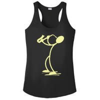 Sax Man Jazz Music Saxophone Player Cartoon Musician Ladies PosiCharge Competitor Racerback Tank