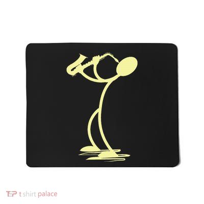 Sax Man Jazz Music Saxophone Player Cartoon Musician Mousepad