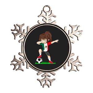 Soccer Mexico Jersey Mexican Flag Football Dab Metallic Star Ornament