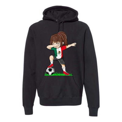 Soccer Mexico Jersey Mexican Flag Football Dab Premium Hoodie