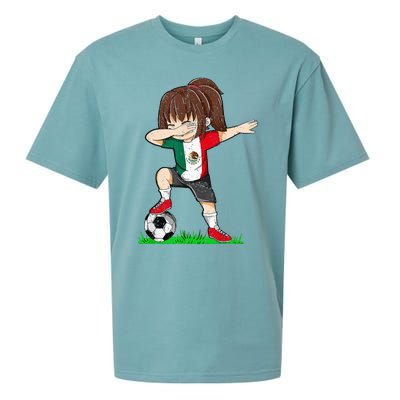 Soccer Mexico Jersey Mexican Flag Football Dab Sueded Cloud Jersey T-Shirt