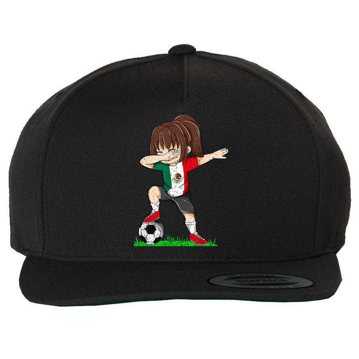 Soccer Mexico Jersey Mexican Flag Football Dab Wool Snapback Cap