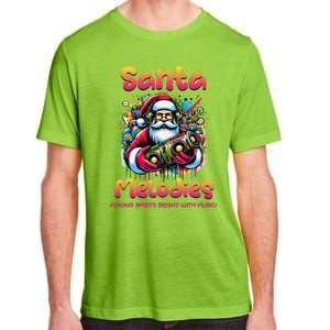 Santa Melodies Jazz Funk Soul Hip Hop Adult ChromaSoft Performance T-Shirt