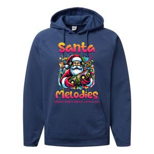 Santa Melodies Jazz Funk Soul Hip Hop Performance Fleece Hoodie