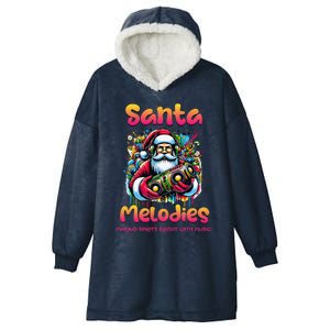 Santa Melodies Jazz Funk Soul Hip Hop Hooded Wearable Blanket