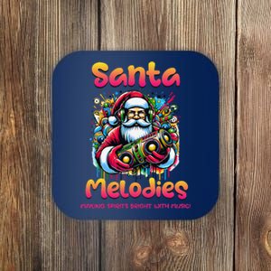 Santa Melodies Jazz Funk Soul Hip Hop Coaster