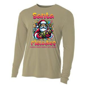 Santa Melodies Jazz Funk Soul Hip Hop Cooling Performance Long Sleeve Crew