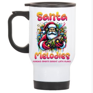 Santa Melodies Jazz Funk Soul Hip Hop Stainless Steel Travel Mug