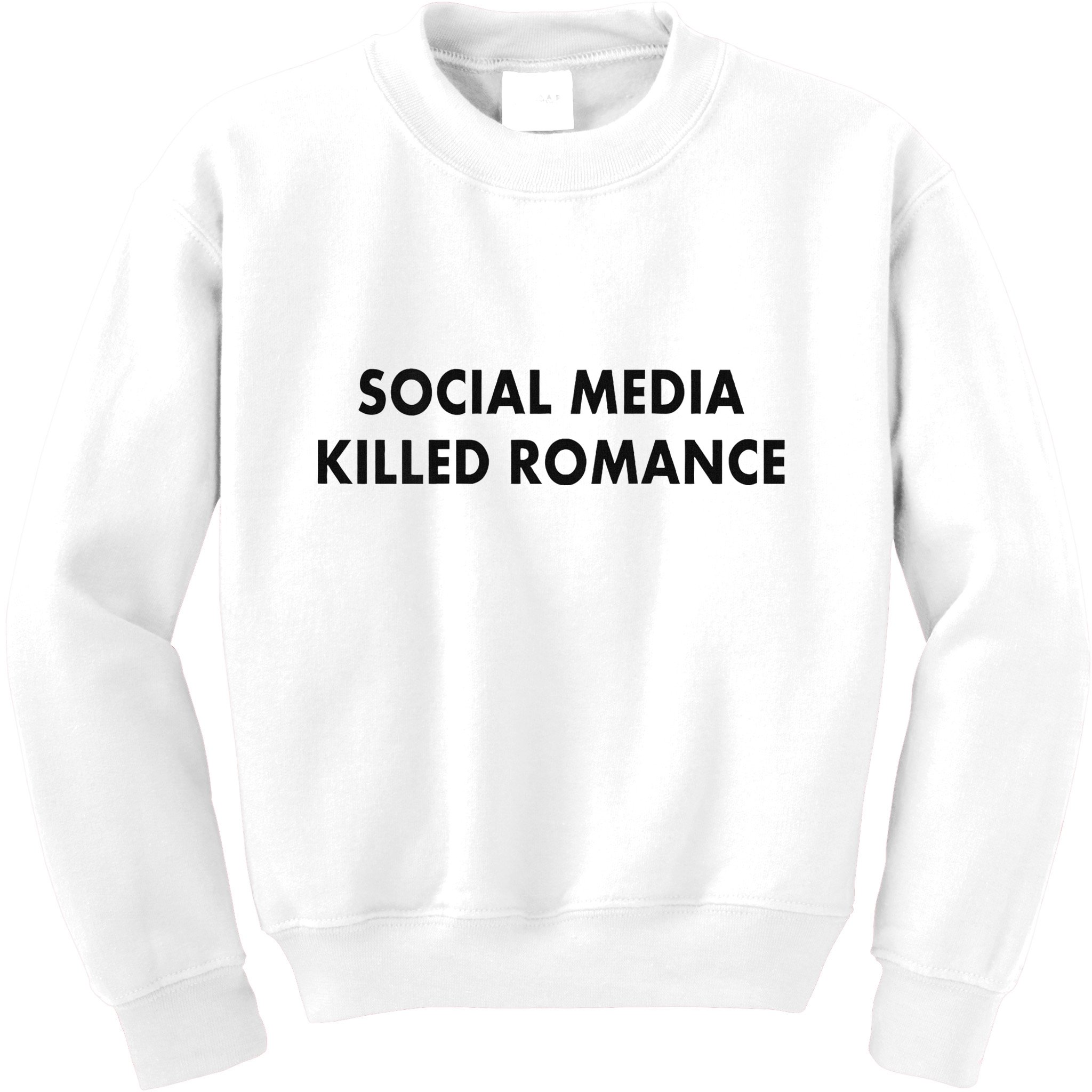 Social Media Killed Romance Kids Sweatshirt