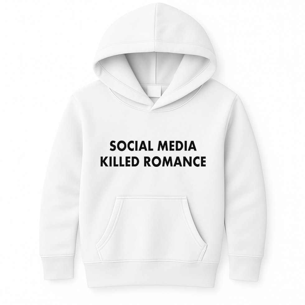 Social Media Killed Romance Kids Hoodie