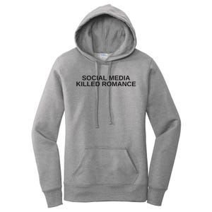 Social Media Killed Romance Women's Pullover Hoodie