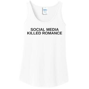 Social Media Killed Romance Ladies Essential Tank