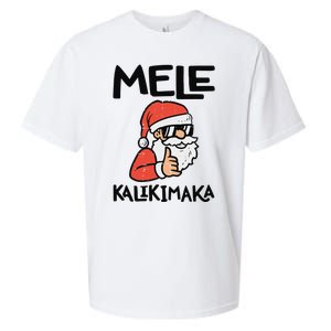 Santa Mele Kalikimaka Hawaiian Christmas Xmas  Sueded Cloud Jersey T-Shirt