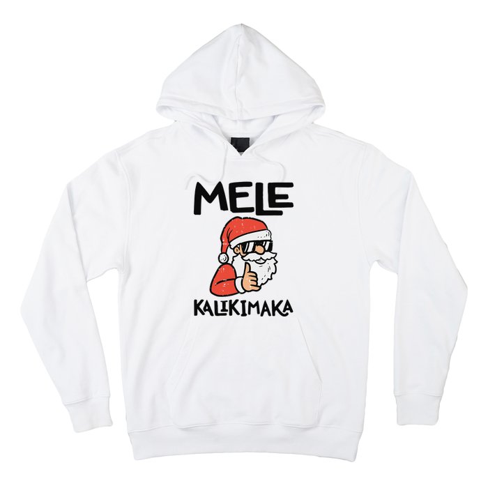 Santa Mele Kalikimaka Hawaiian Christmas Xmas  Hoodie