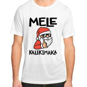 Santa Mele Kalikimaka Hawaiian Christmas Xmas  Adult ChromaSoft Performance T-Shirt