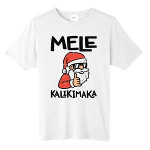 Santa Mele Kalikimaka Hawaiian Christmas Xmas  Tall Fusion ChromaSoft Performance T-Shirt