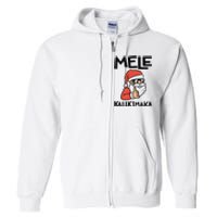 Santa Mele Kalikimaka Hawaiian Christmas Xmas  Full Zip Hoodie