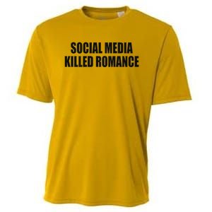 Social Media Killed Romance Cooling Performance Crew T-Shirt