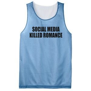 Social Media Killed Romance Mesh Reversible Basketball Jersey Tank