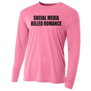 Social Media Killed Romance Cooling Performance Long Sleeve Crew